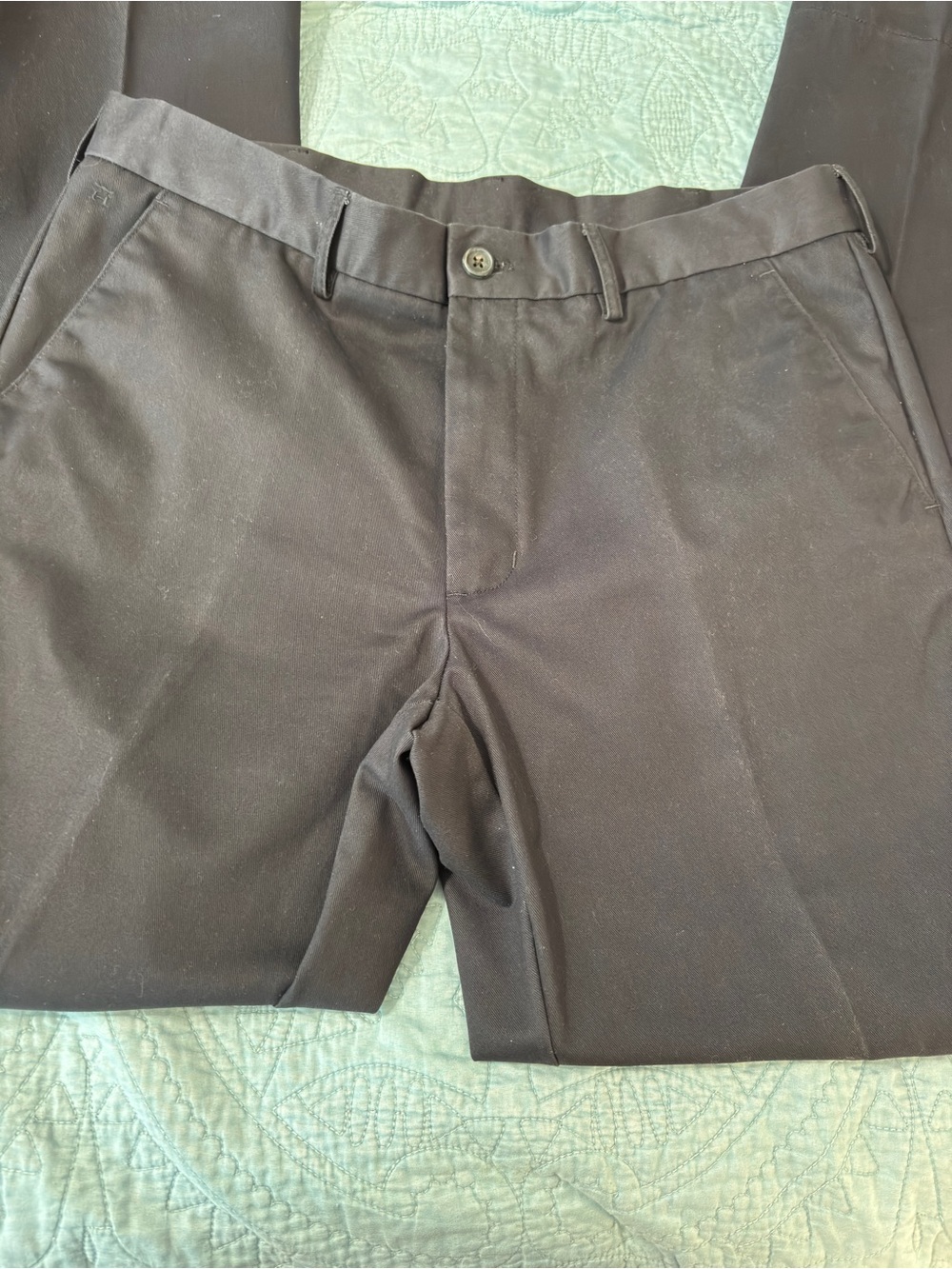 Men's Haggar Black Dress Pants 36x34